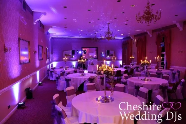 Shrigley Hall Purple Uplights